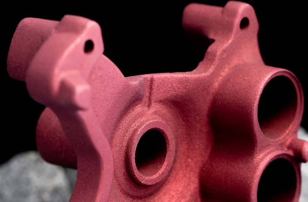 Anodized aluminum casting and light metal finishing